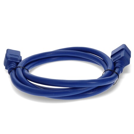 Add-On Addon 7Ft C19 To C20 12Awg 100-250V Blue Power Extension Cable ADD-C192C2012AWG7FTBE